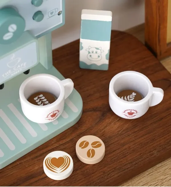 Juego de Cafetera Madera para Niños Creativos vista detallada