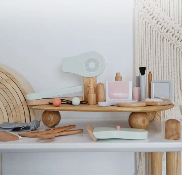 Juguete Salón de Belleza Completo para Niños de madera