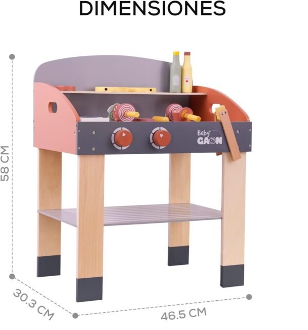 asador de carne juguete medidas